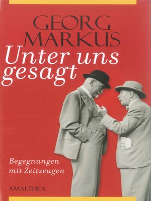 cover image of Unter uns gesagt